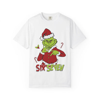 Grinch Six Seven Meme Christmas The Grinch 6 7 Unisex T-Shirt