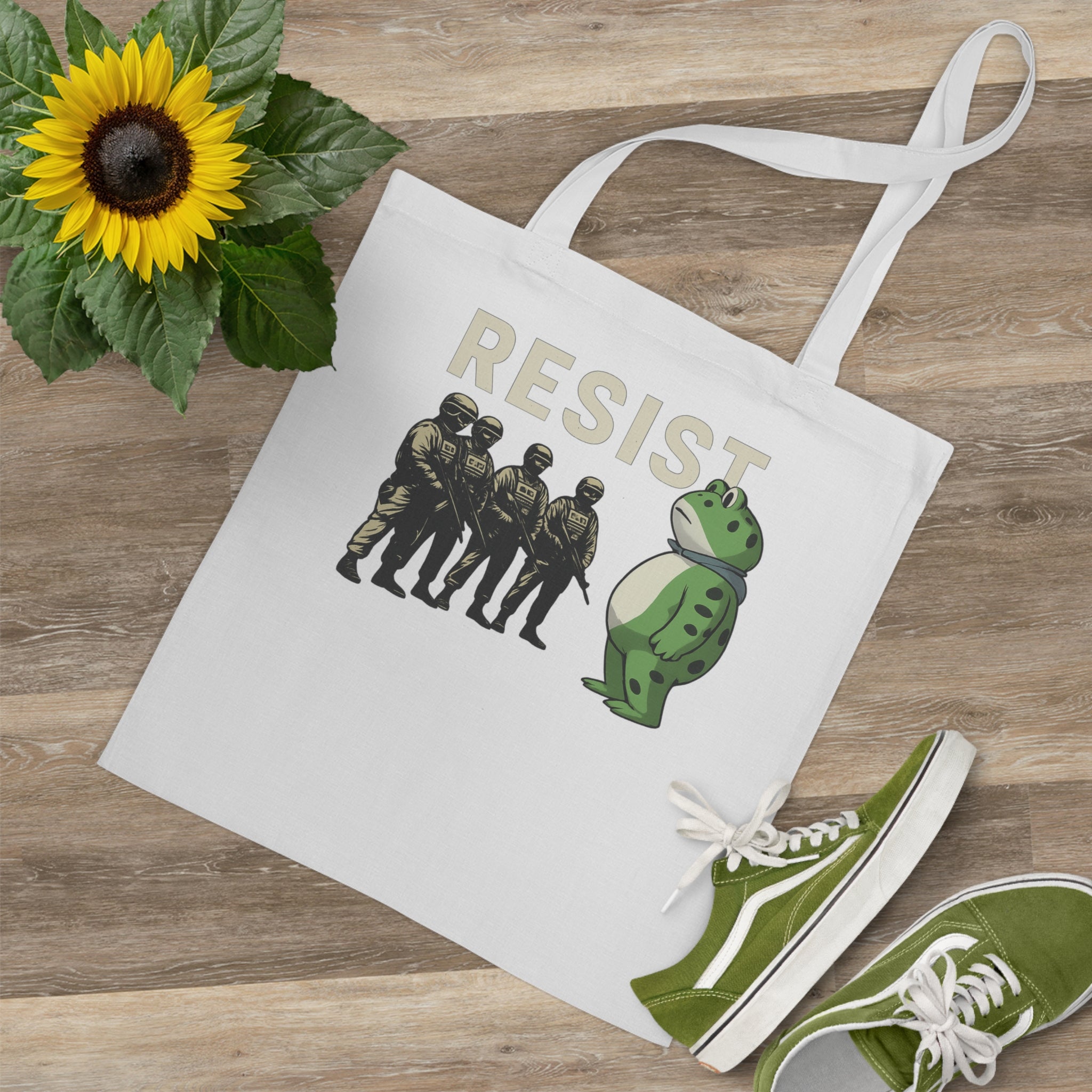 Frogs Resist Portland Frog Protest 2025 Tote Bag
