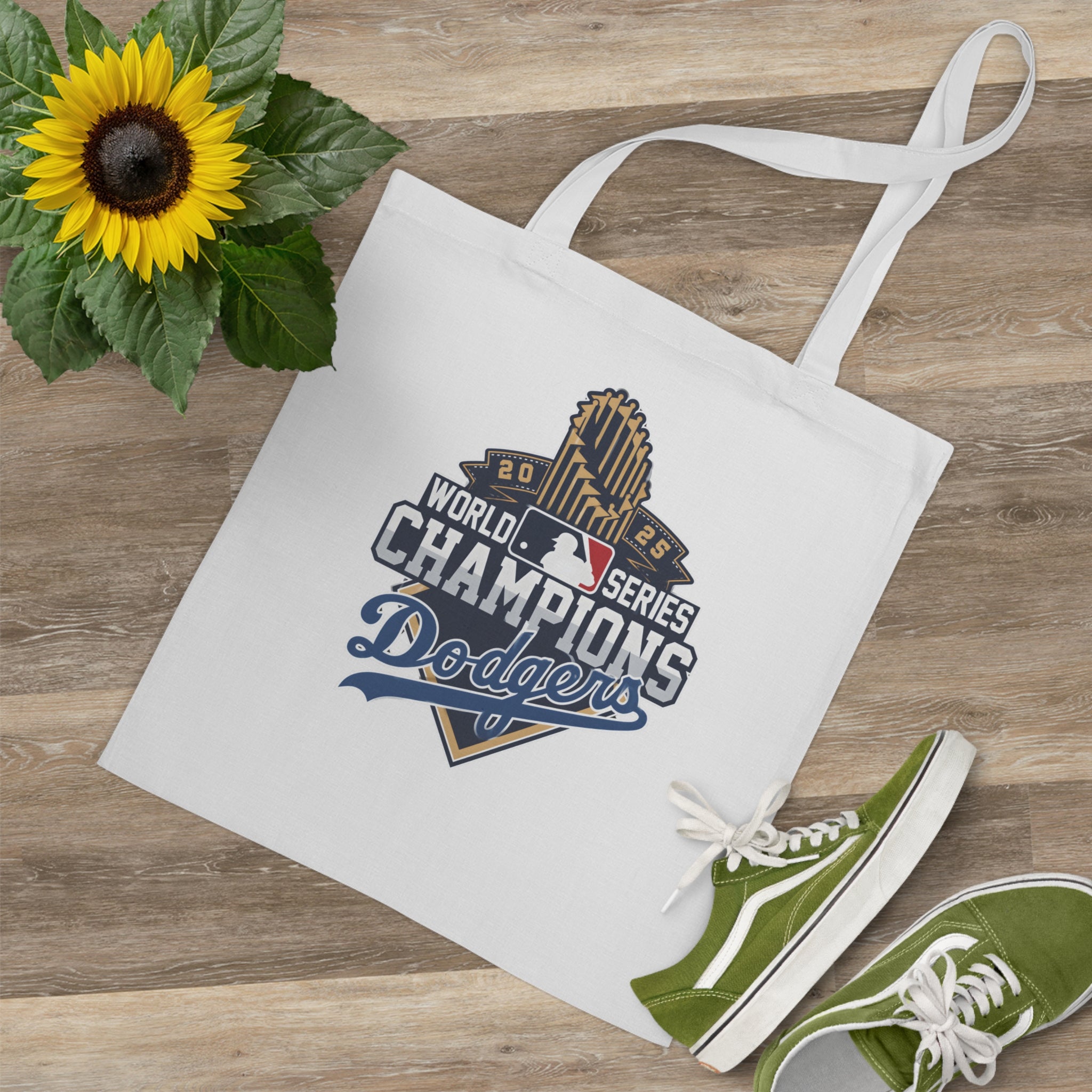 Dodgers 2025 National League Champions Los Angeles Dodgers World Serie Champions Tote Bag