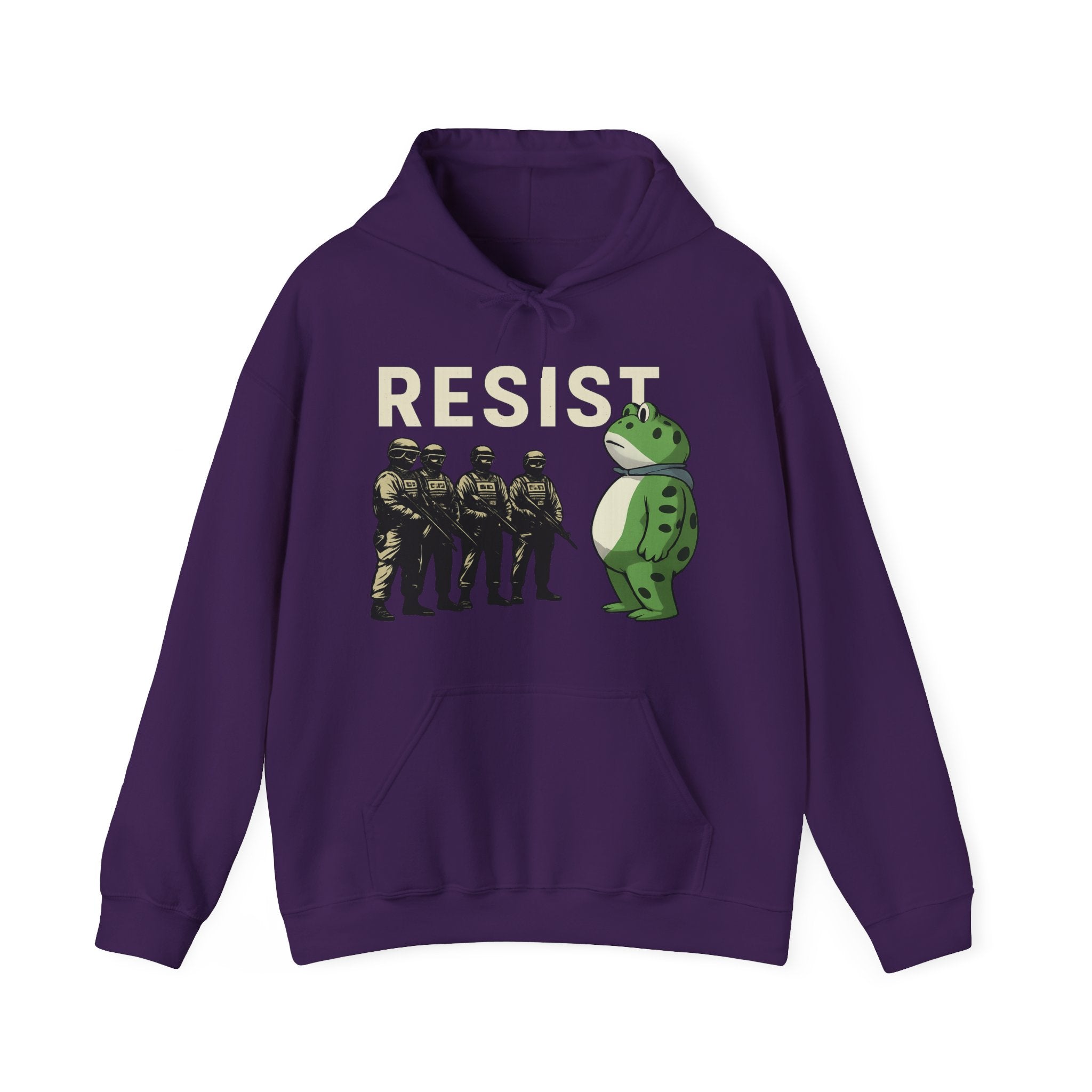 Frogs Resist Portland Frog Protest 2025 Hoodie , Protest Wear