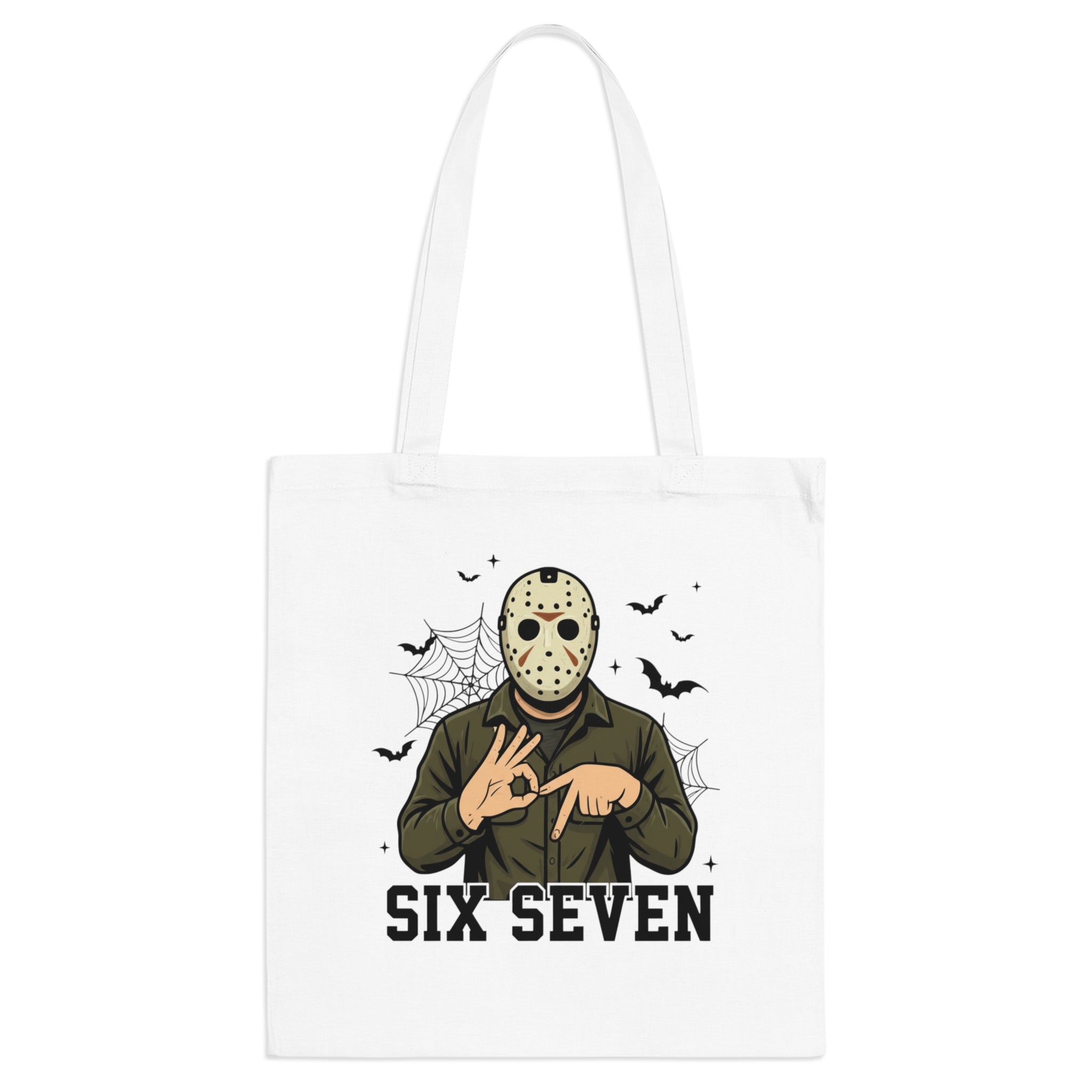 Jason Voorhees Six Seven Funny Halloween Horror Movie Chucky 67 Tote Bag