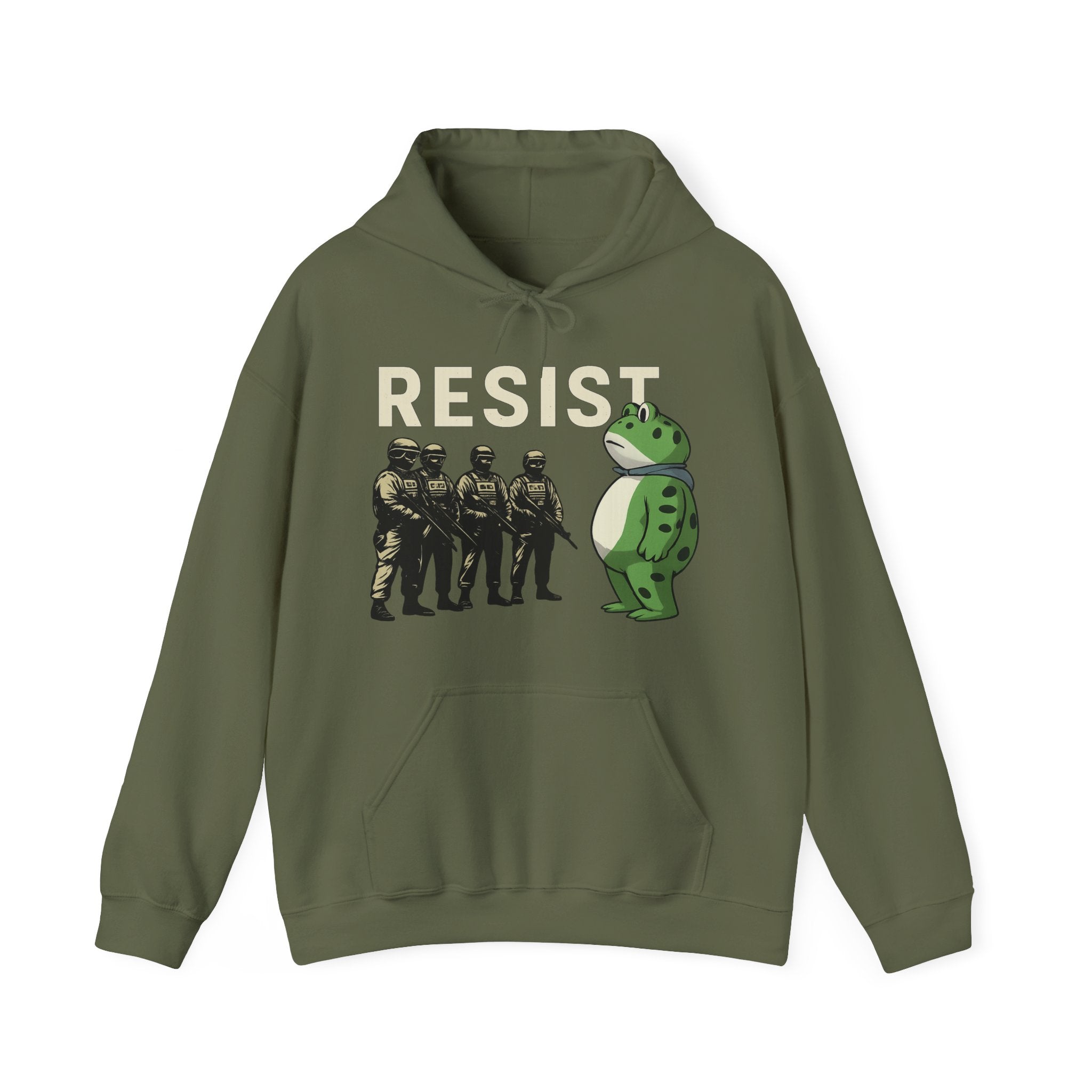 Frogs Resist Portland Frog Protest 2025 Hoodie , Protest Wear