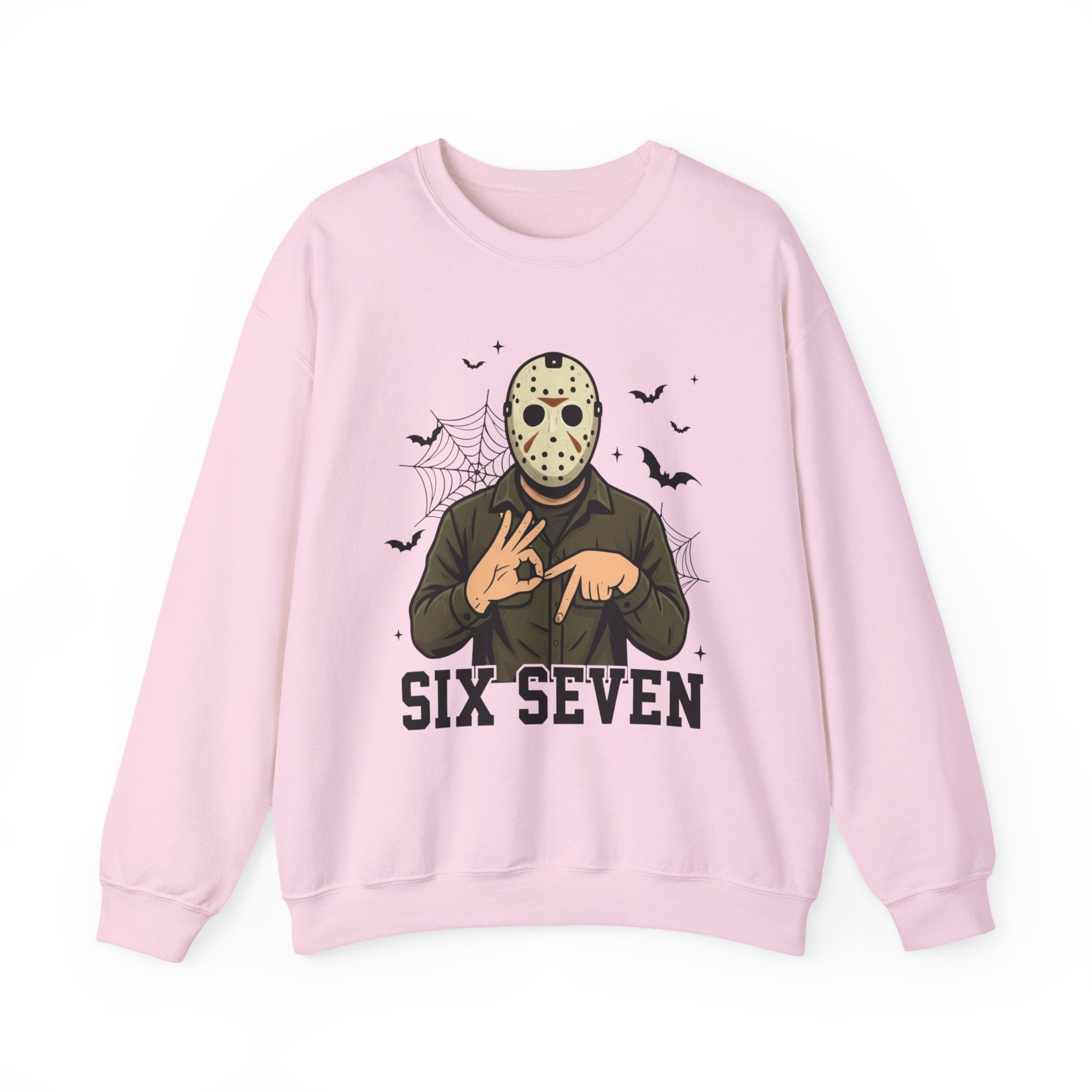 Jason Voorhees Six Seven Funny Halloween Horror Movie 67 Crewneck Sweatshirt