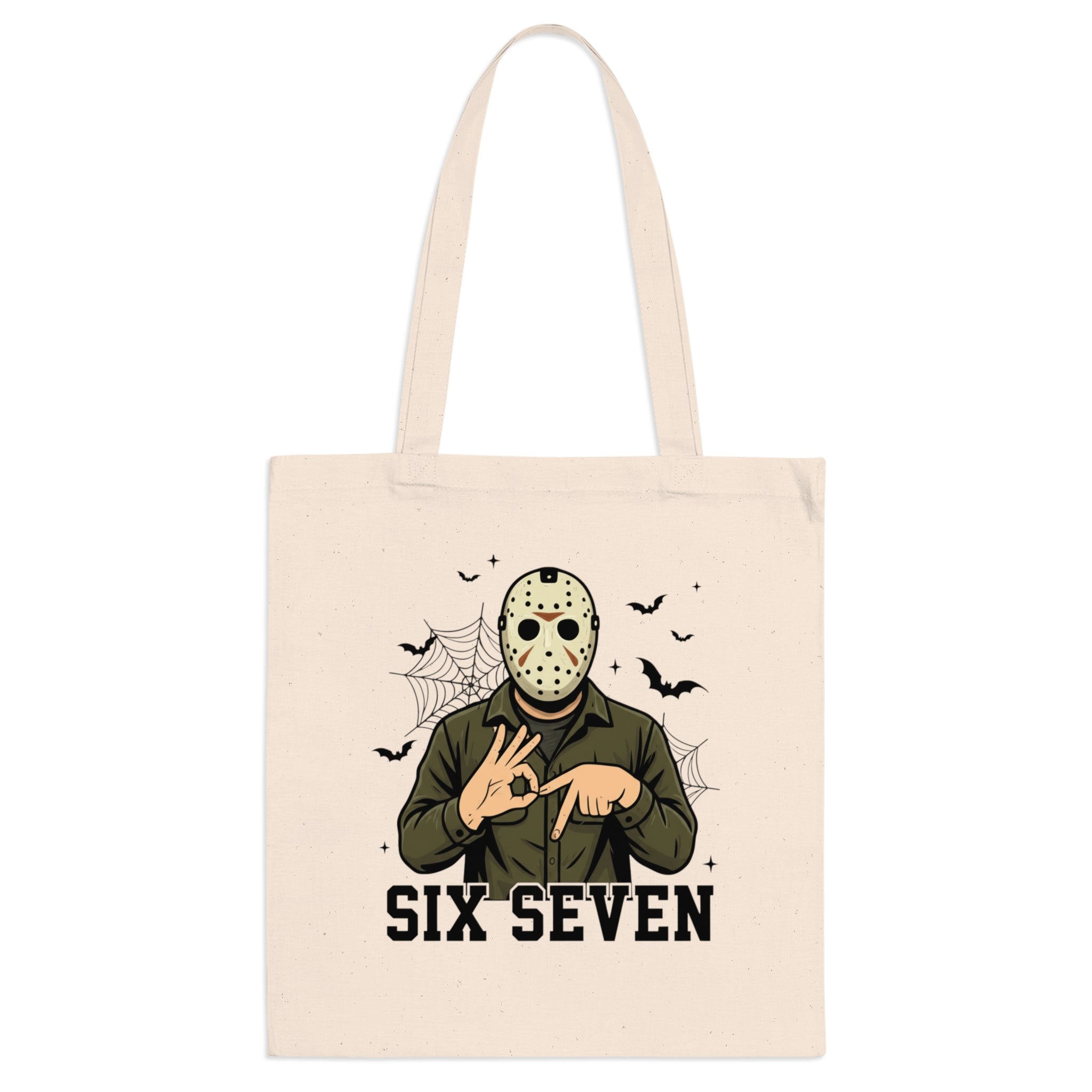 Jason Voorhees Six Seven Funny Halloween Horror Movie Chucky 67 Tote Bag