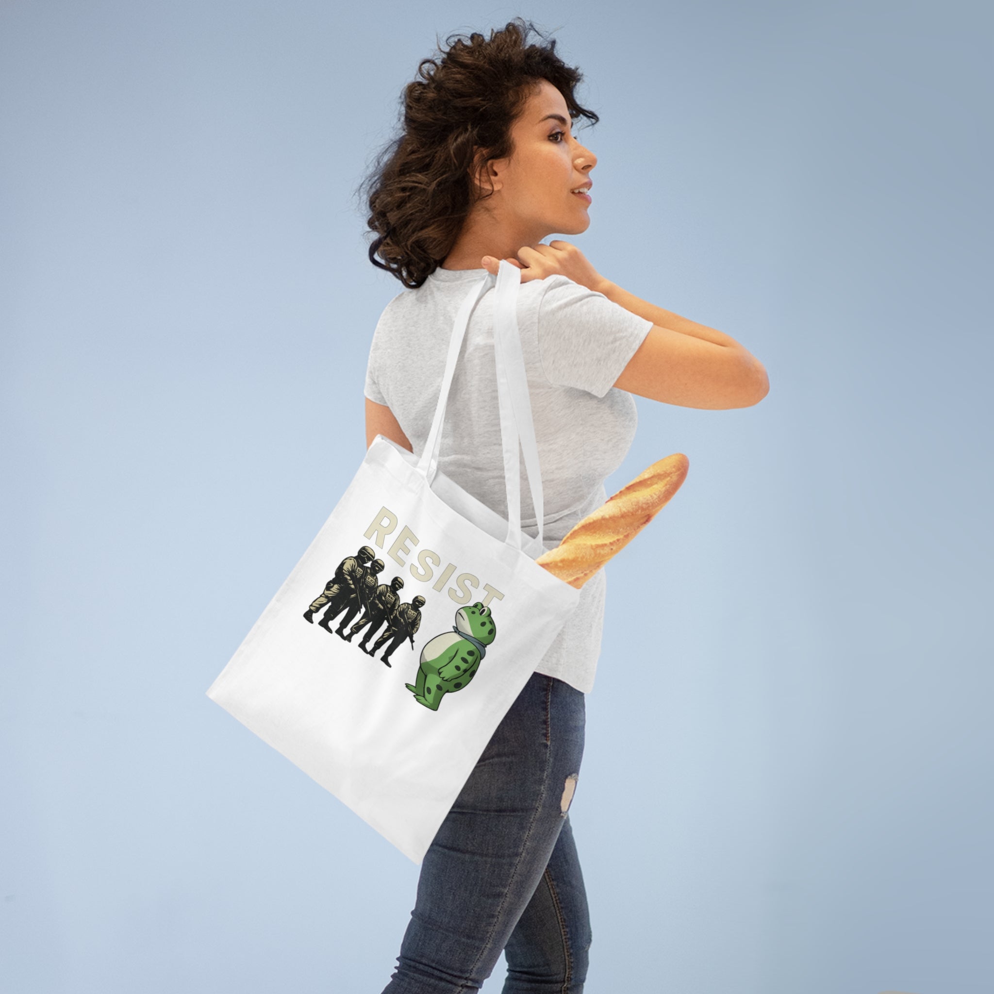 Frogs Resist Portland Frog Protest 2025 Tote Bag