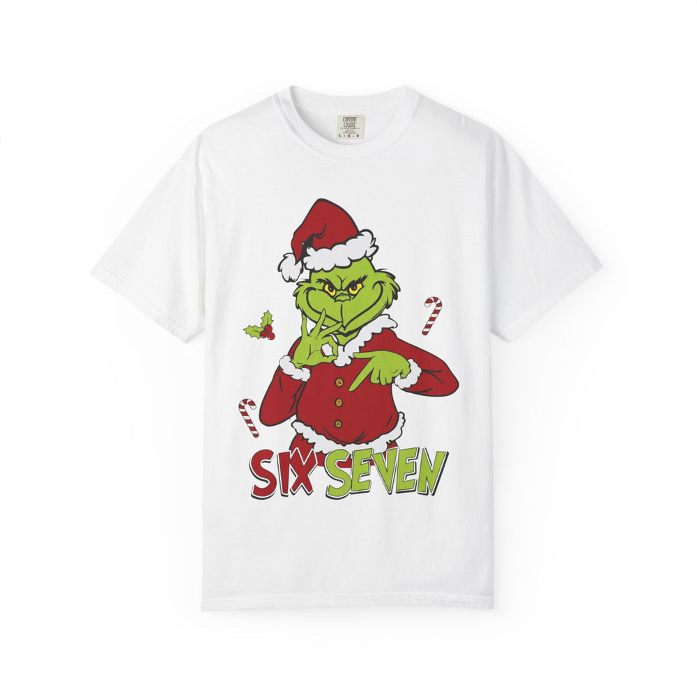 Grinch Six Seven Meme Christmas The Grinch 6 7 Unisex T-Shirt